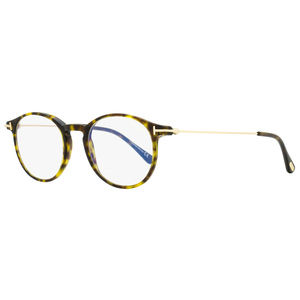 Tom Ford Blue Black Eyeglasses TF5759B 052 Dark Havana/Gold 49mm